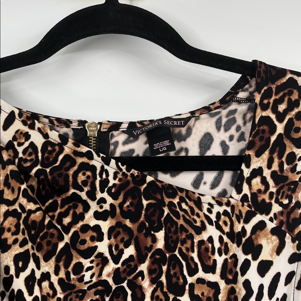Victorias Secret Leopard Print Sleeveless Dress Size Large - Picture 5 of 8